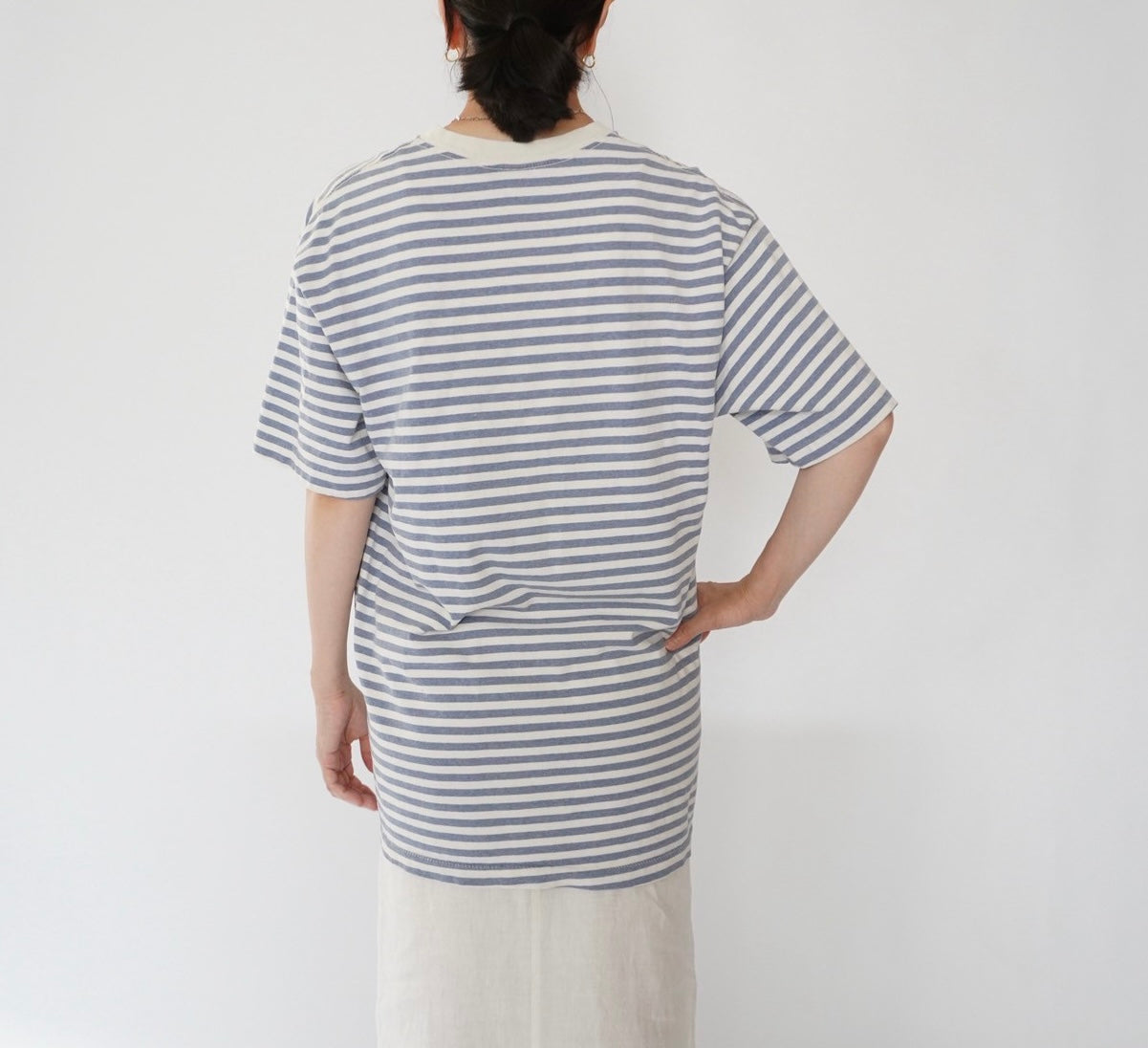 90s Striped Print T-shirt