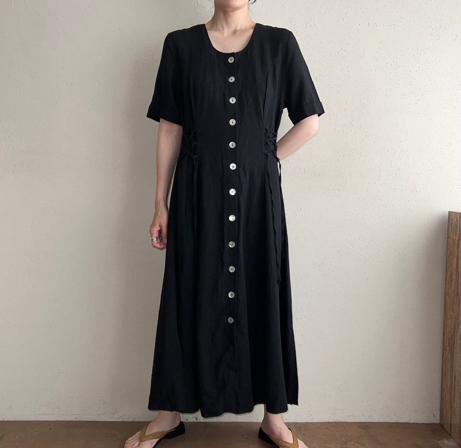 90s EURO Side Lace up Dress