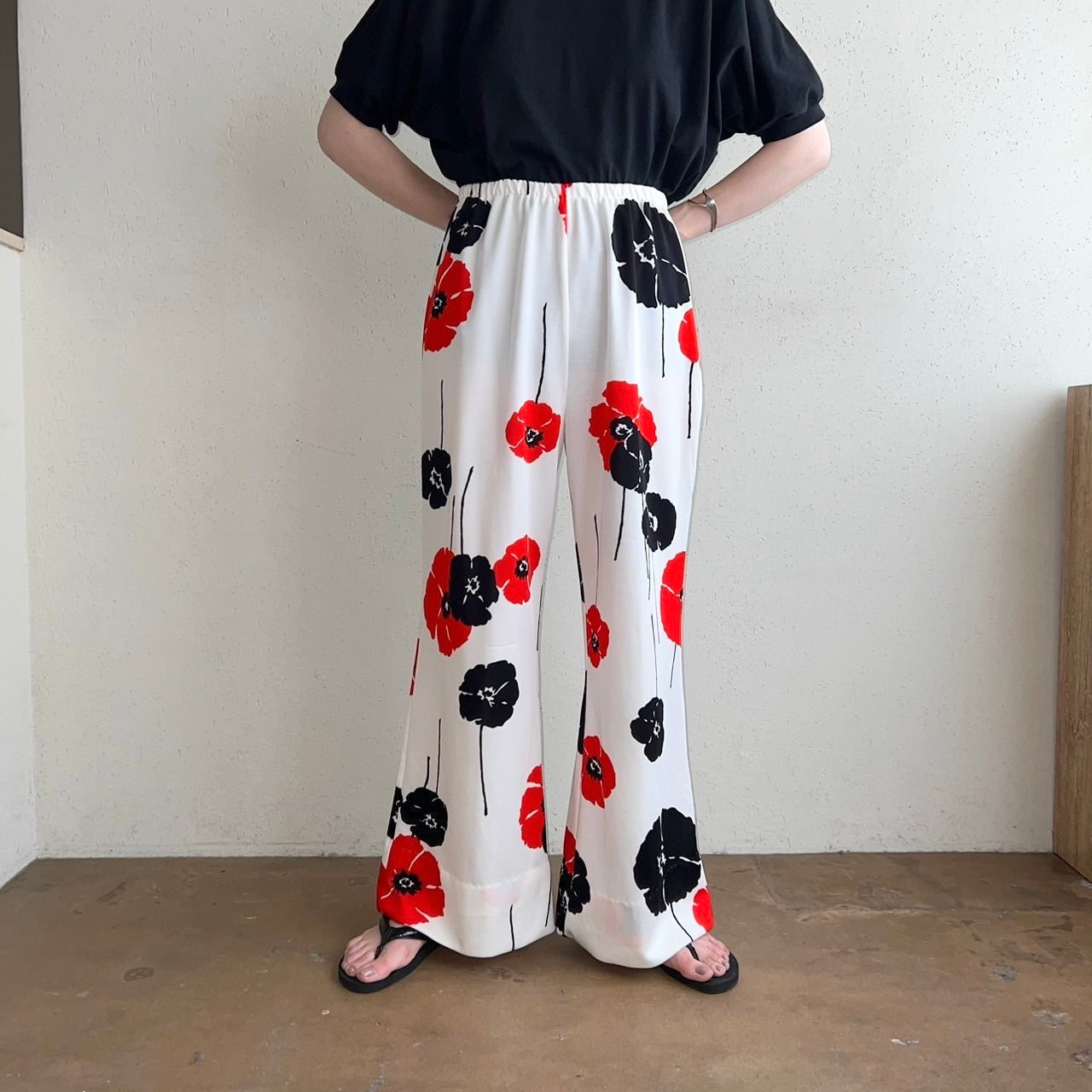 70s Floral Print Pants