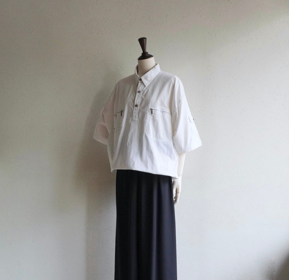 90s EURO Zip Design Top