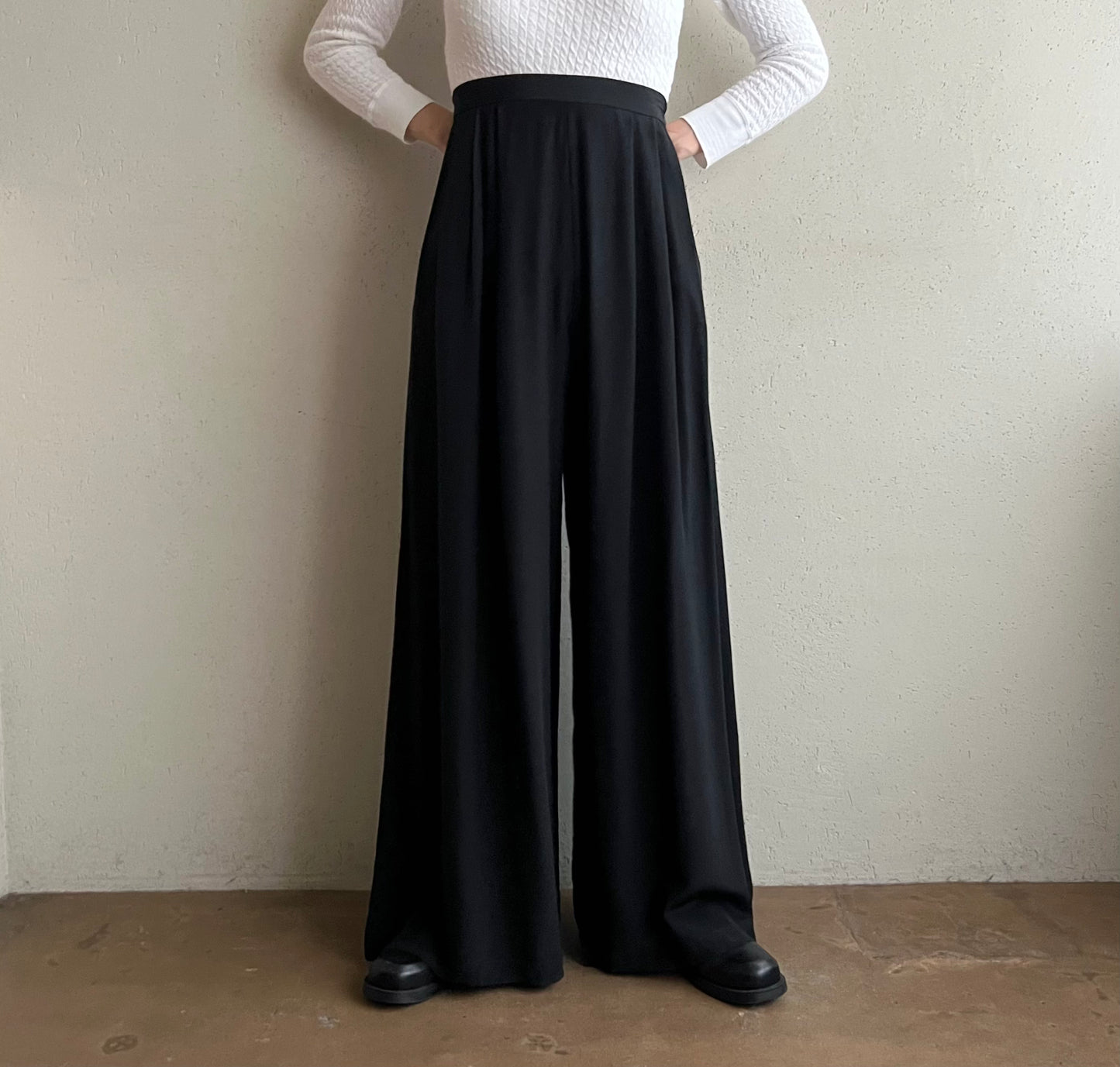90s Silk Wide Pants