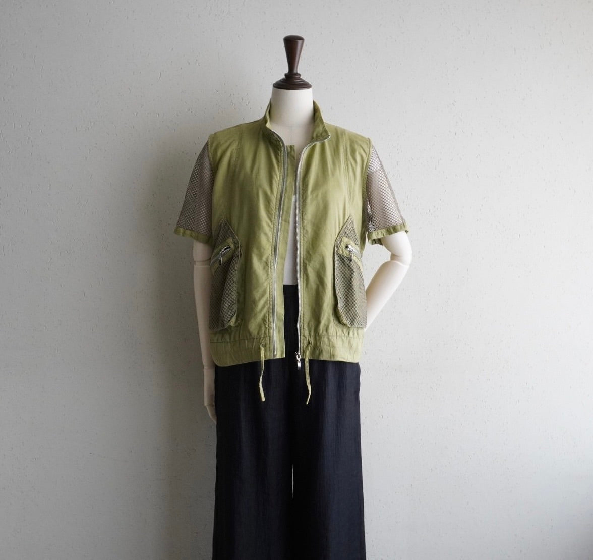 90s EURO Mesh Design Shirt , Jacket