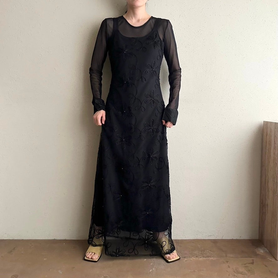 90s Lace Design Dress