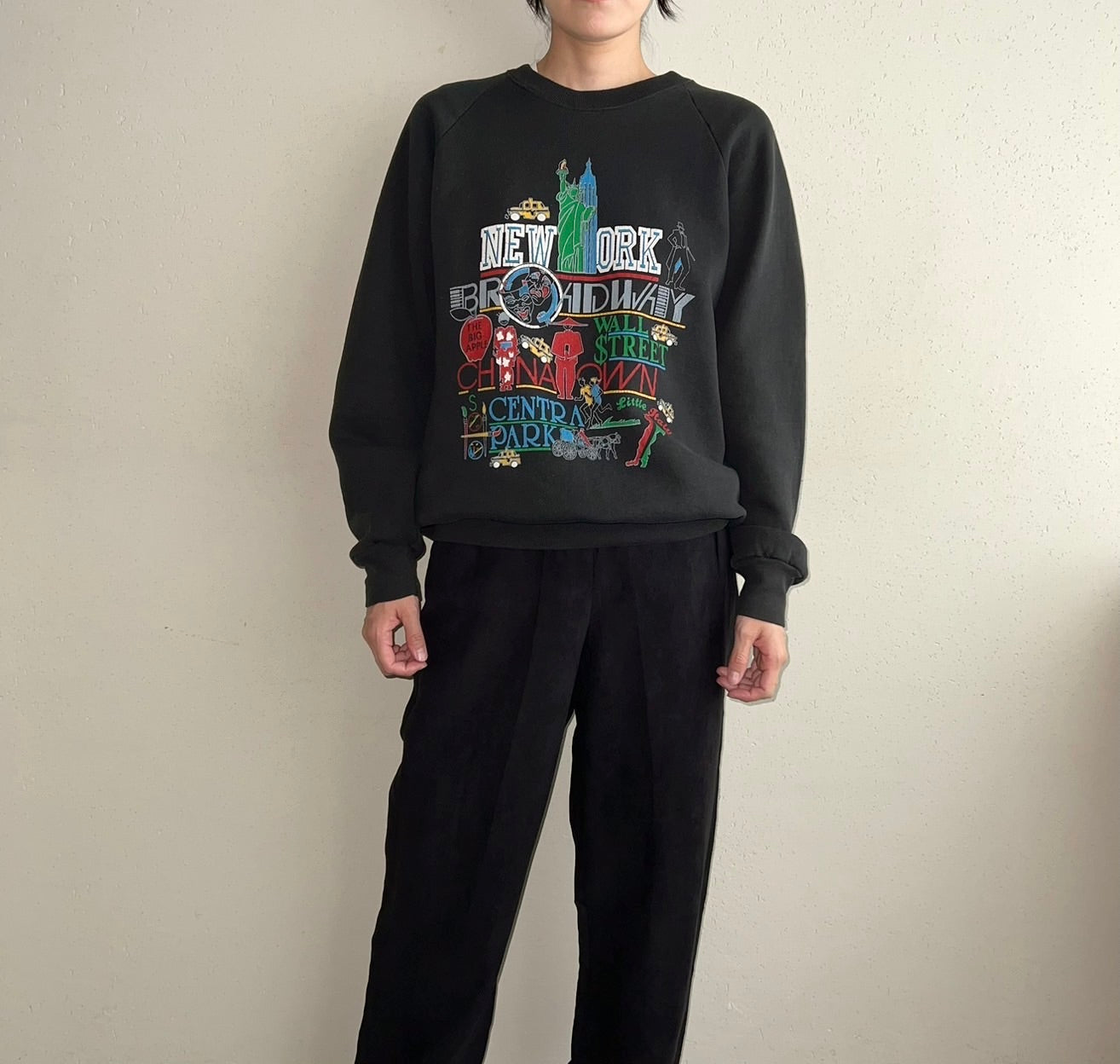 90s Printed Sweater Made in USA