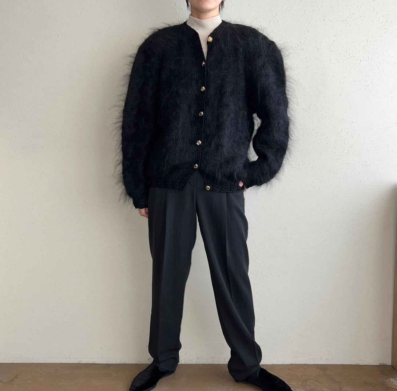 90s Mohair Knit Cardigan Made in Italy