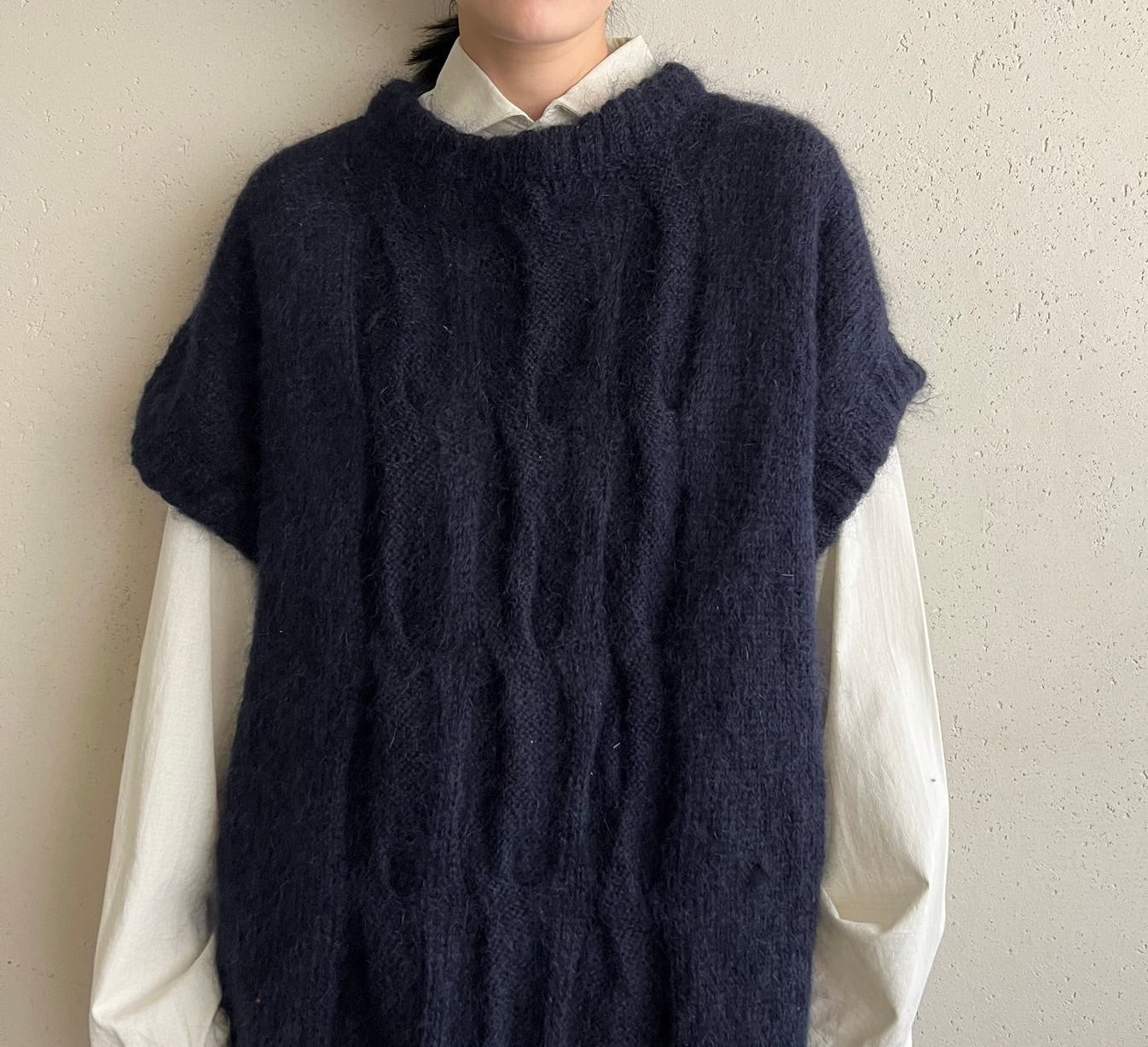 80s Navy Knit