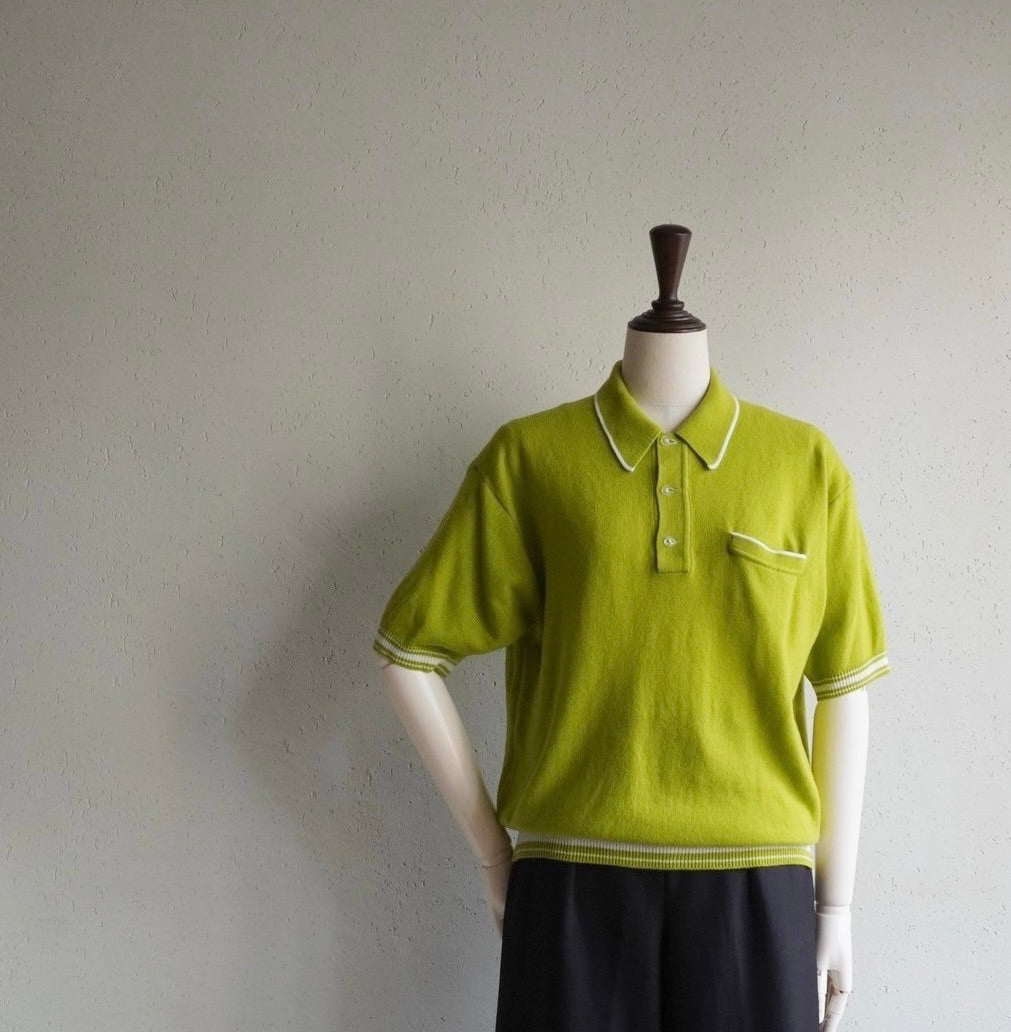 70s Green Knit Top
