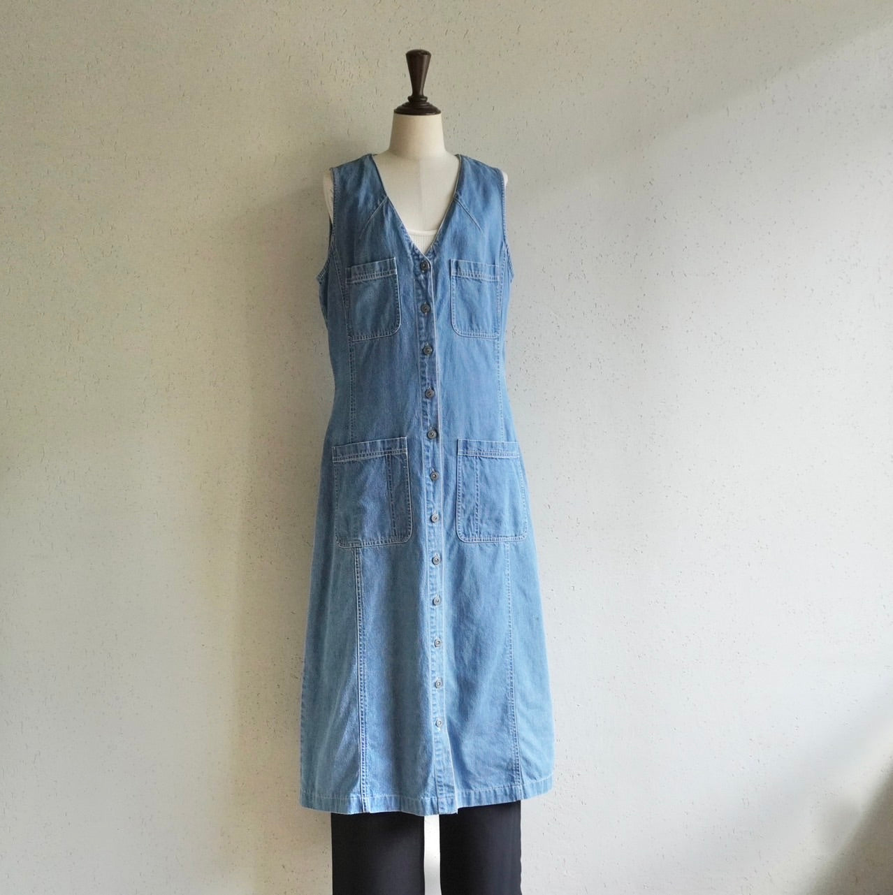 90s Denim Maxi Dress