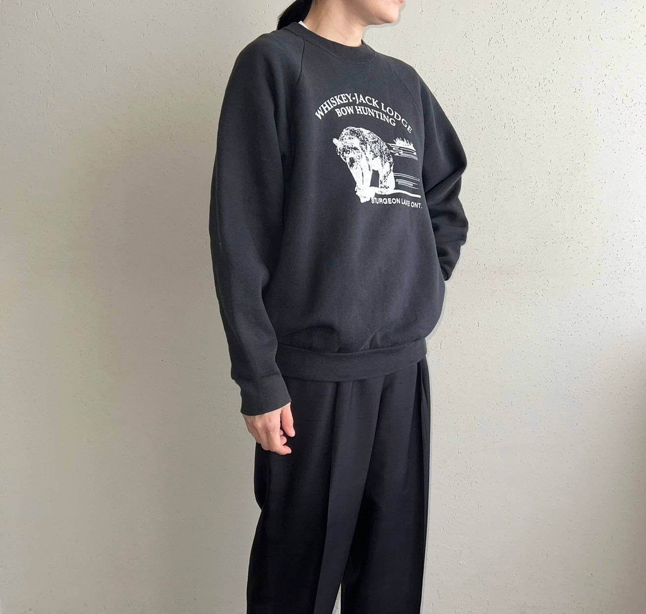 90s Printed Sweater Made in USA