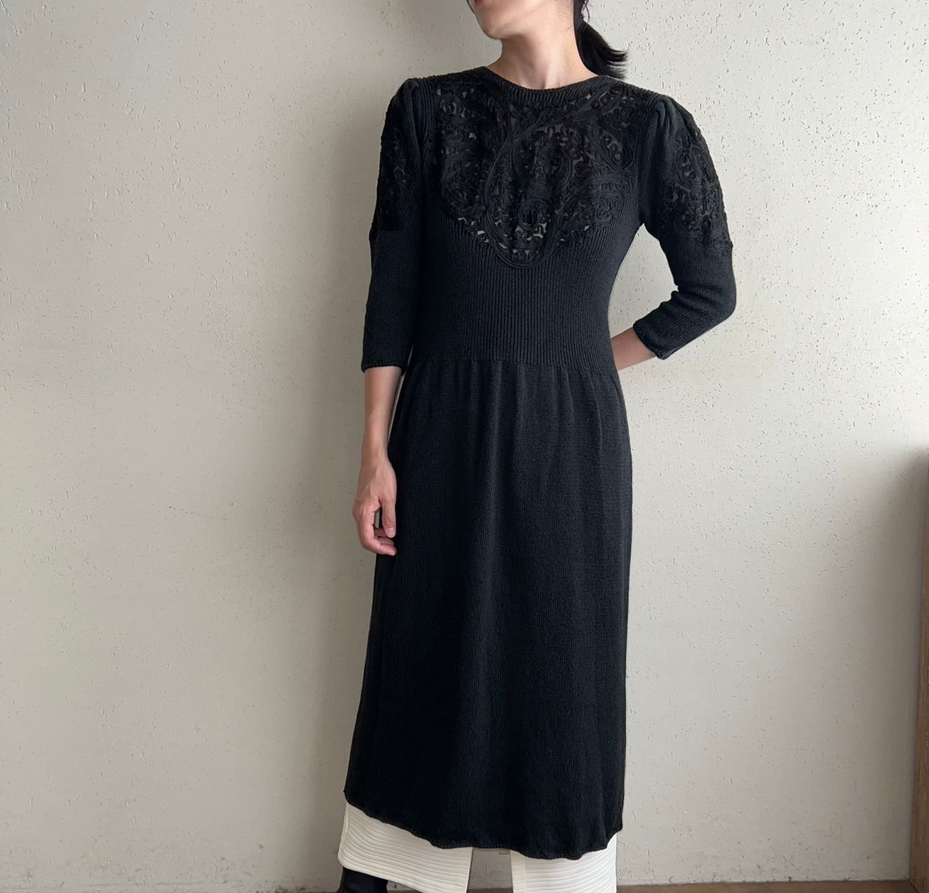 80s "Neiman Marcus ” Knit Dress Made in USA