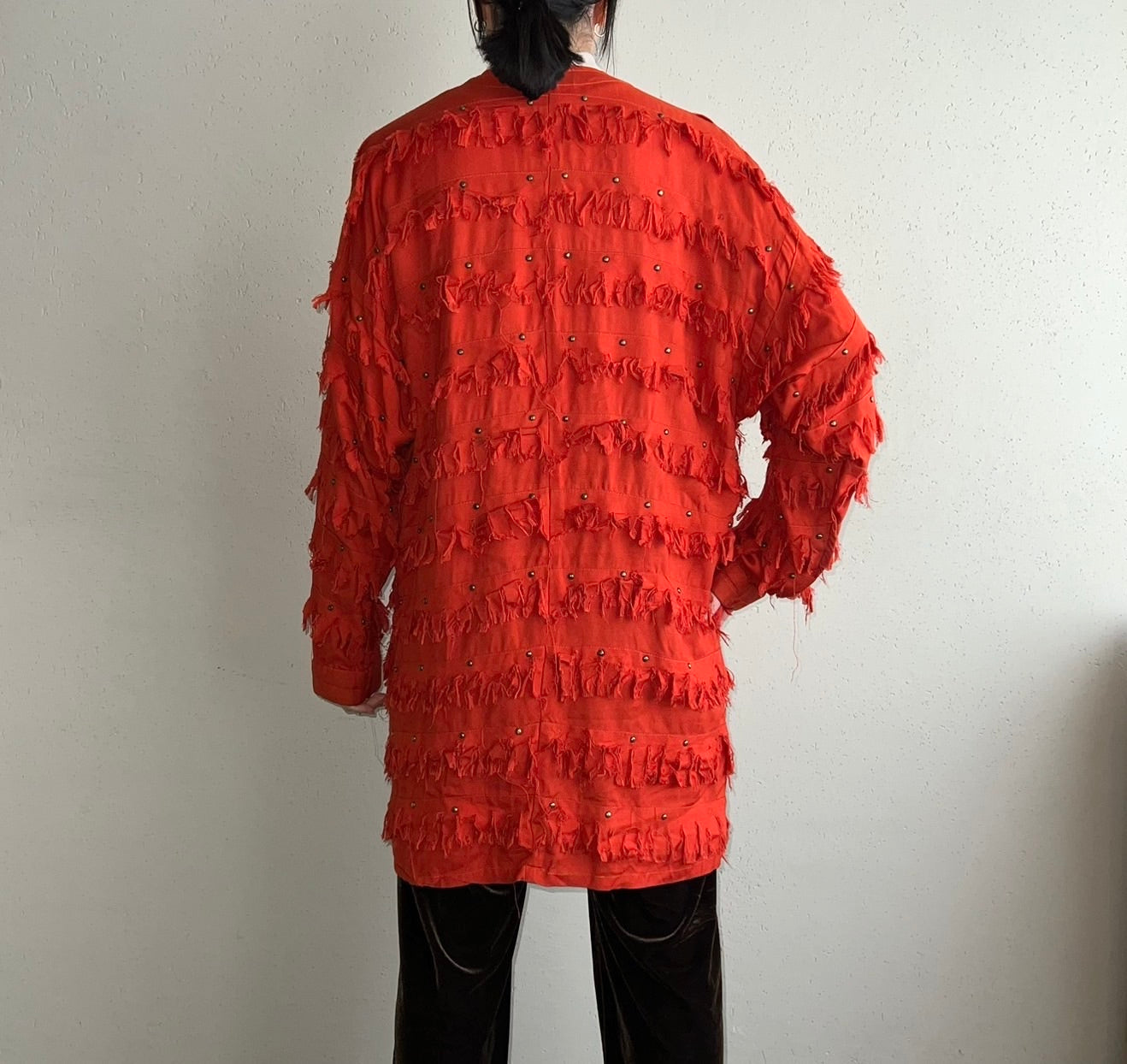 80s Rayon Fringe Jacket