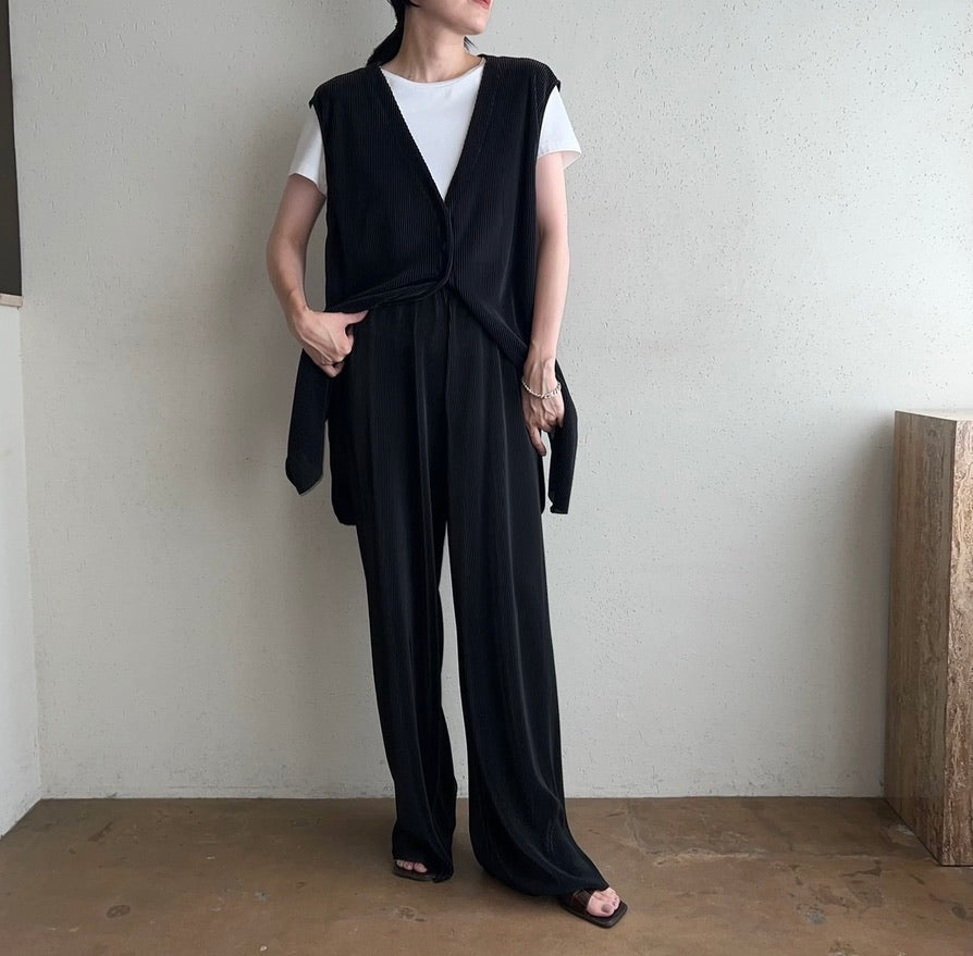 90s Pleated Design Two-Piece