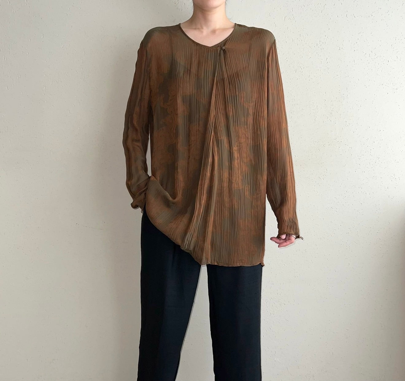 90s "Calvin Klein " Sheer Blouse