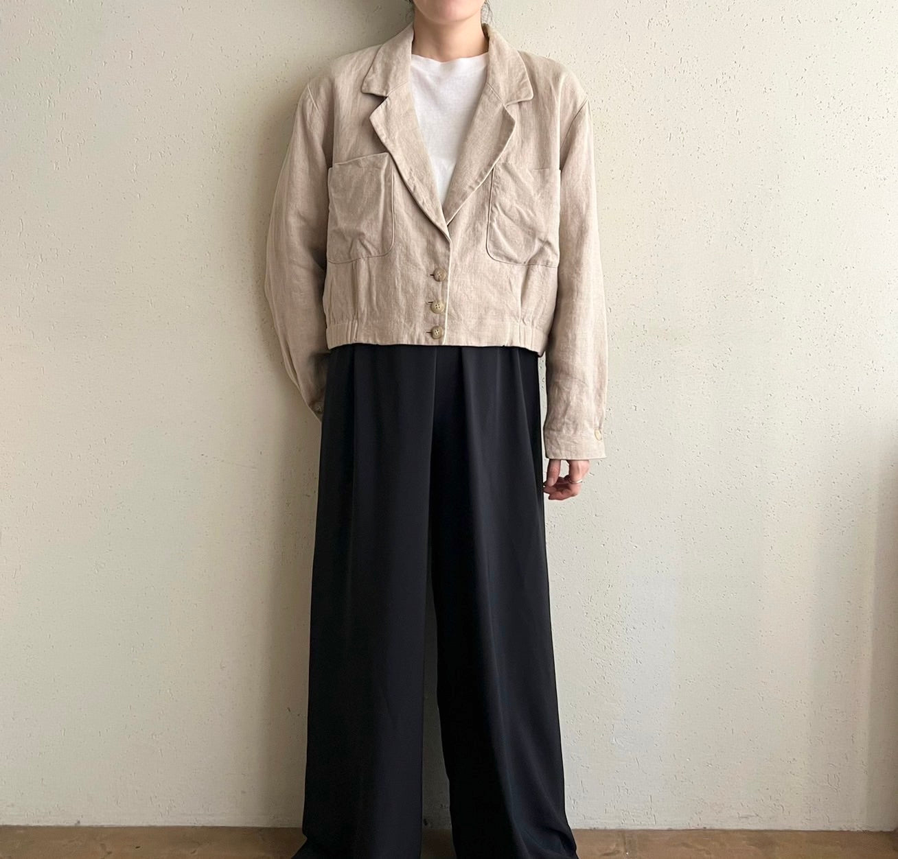 90s "DANABUCHMAN" Linen Jacket