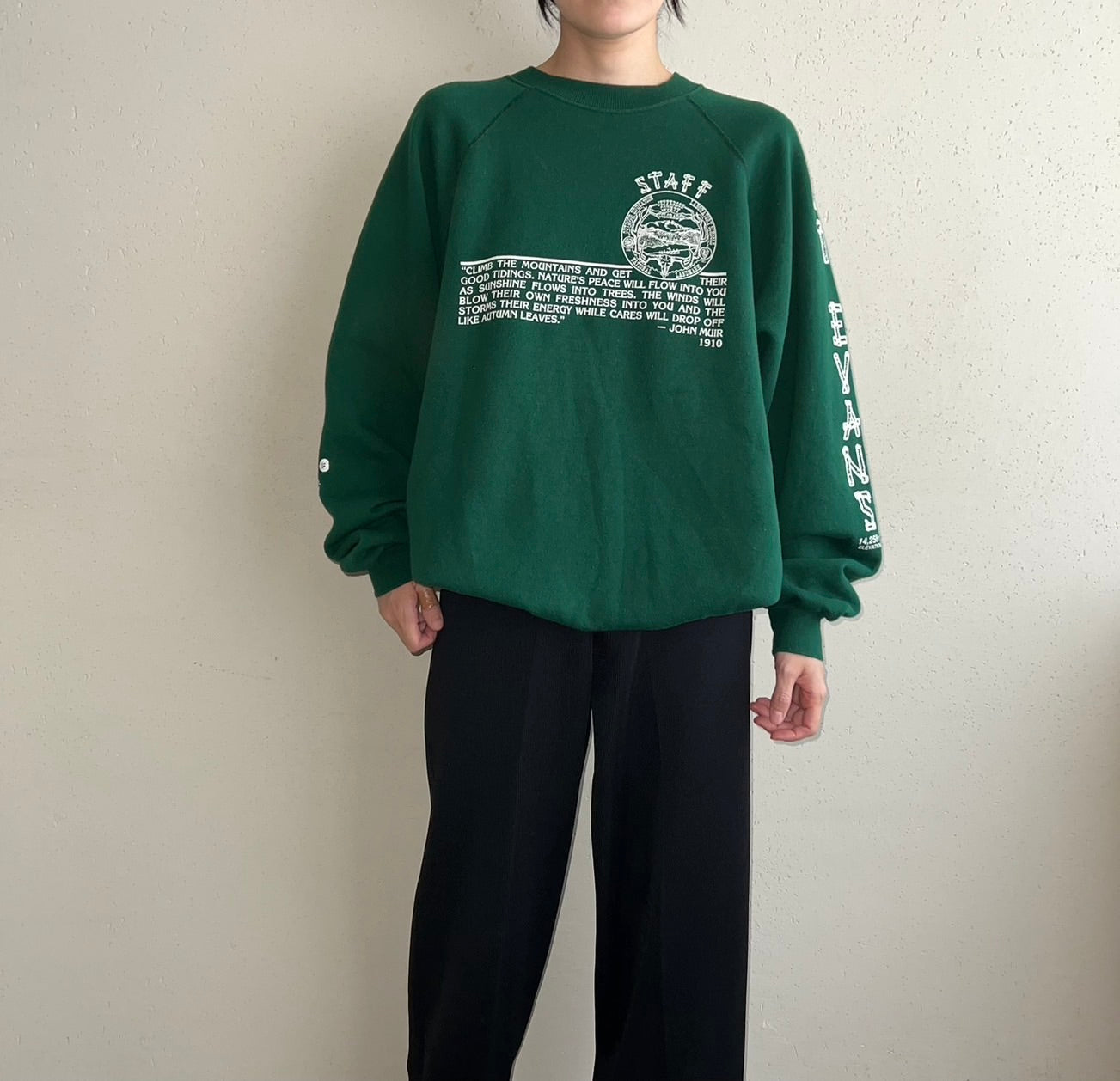 80s Printed Sweater Made in USA