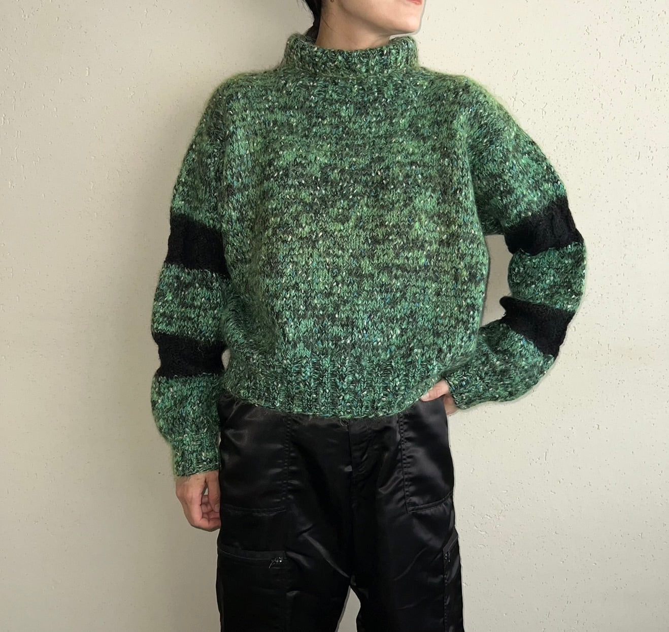80s Green Knit