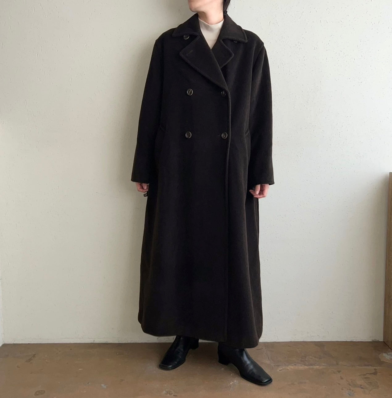 90s "MARELLA" Mohair Mix Coat Made in Italy