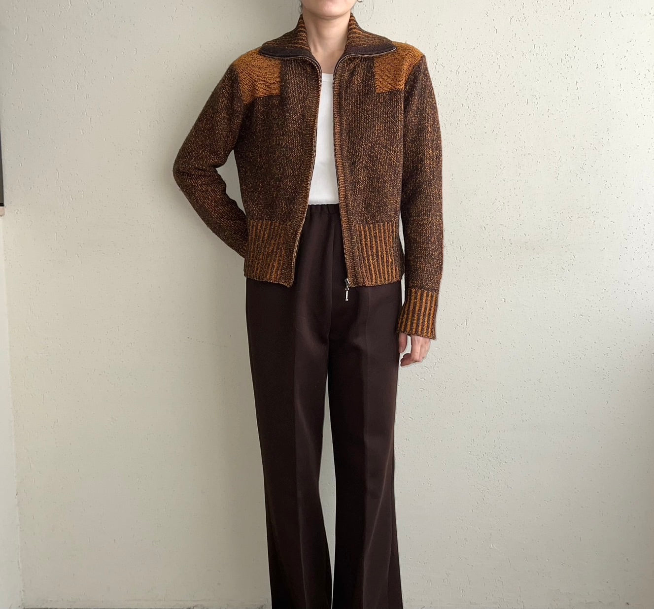 90s Silk Zipped Knit
