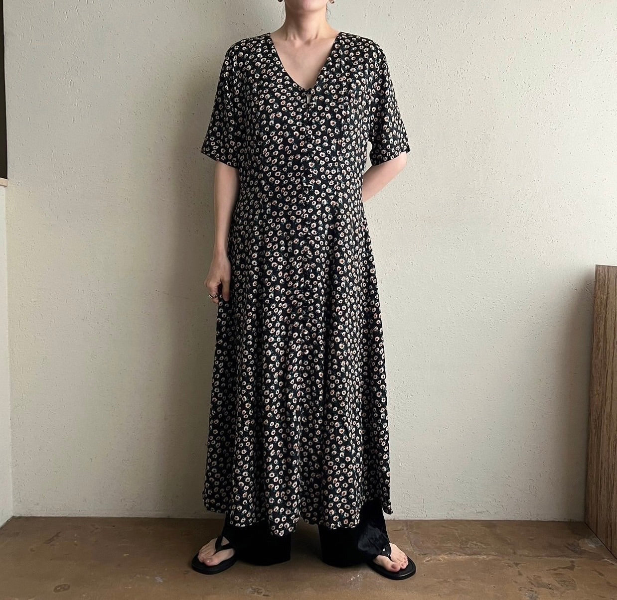 90s Printed Dress Made in Italy