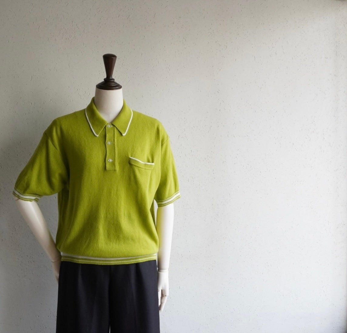 70s Green Knit Top
