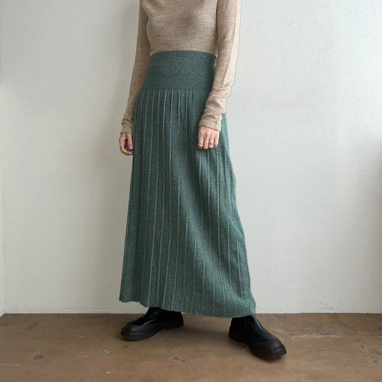 90s Cotton Knit Skirt Made in USA
