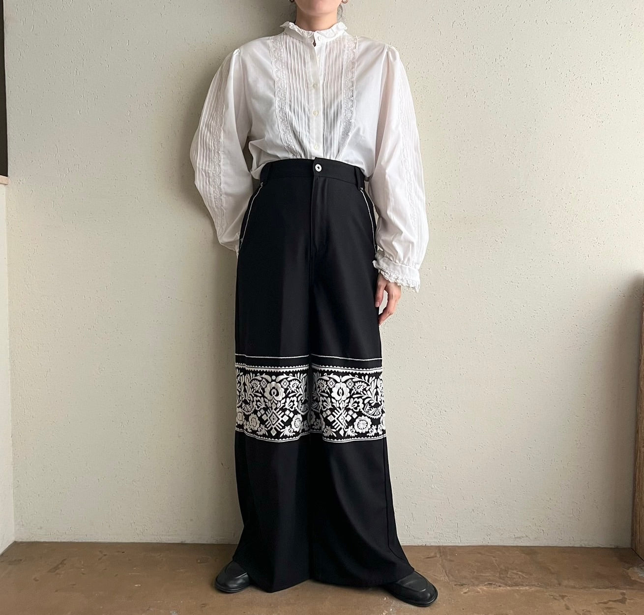 90s Lace Blouse Made in Austria