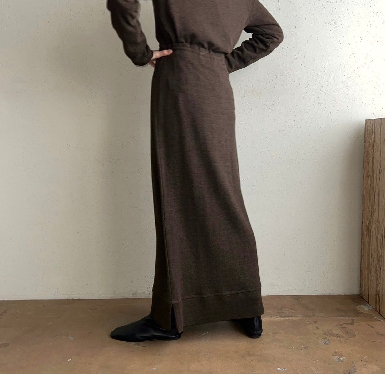 90s Brown Rayon Two-Piece Made in USA