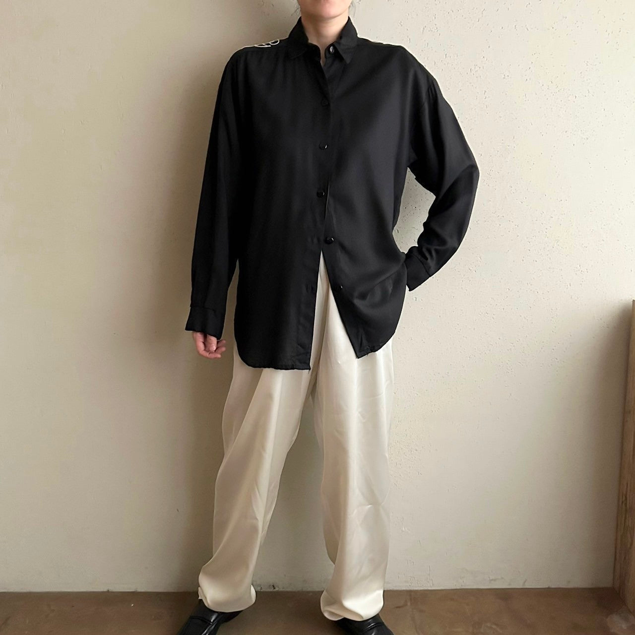 90s Rayon Design Shirt Made in USA