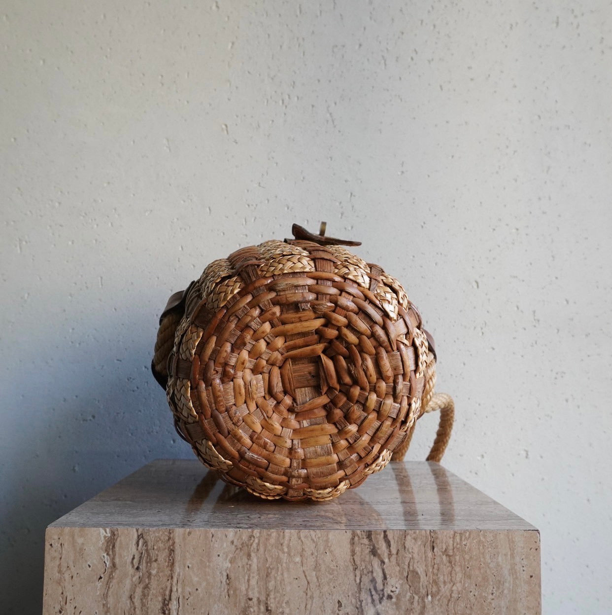 50s,60s Straw Basket Bag