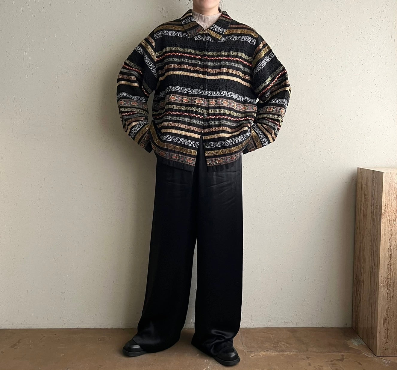 90s Design Silk Jacket