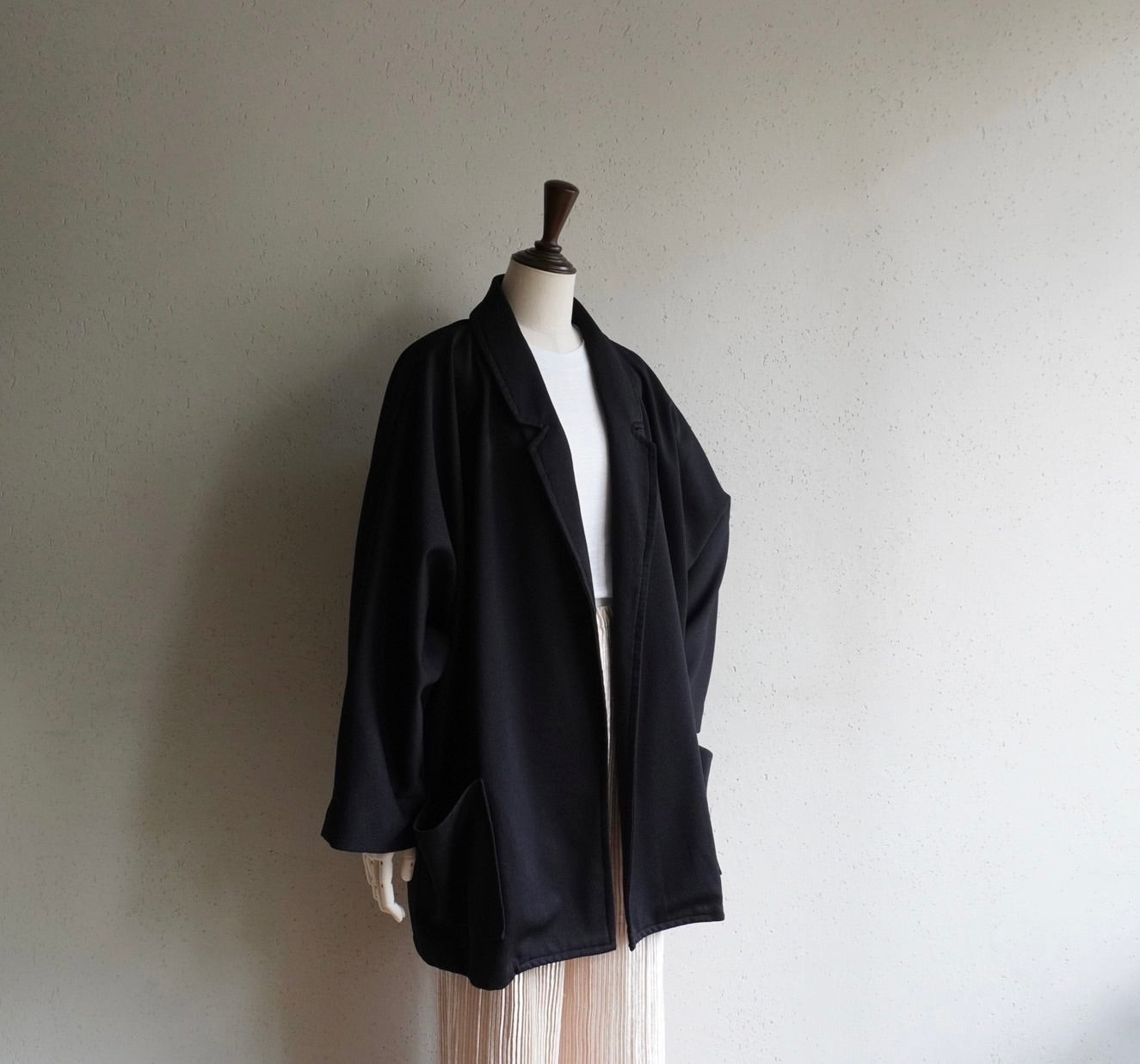 90s Black Dolman Sleeve Jacket