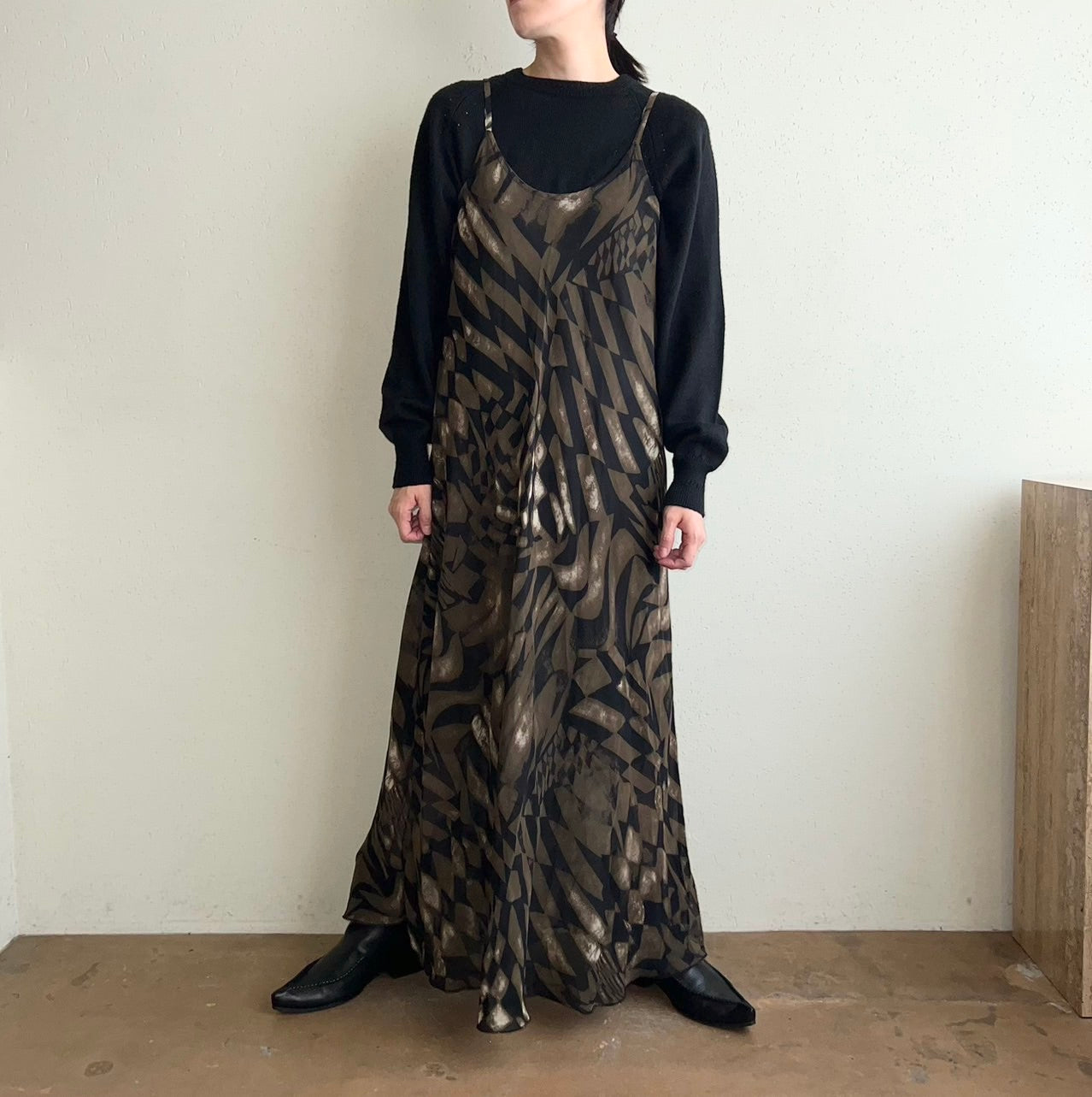90s Print Dress Made in Italy