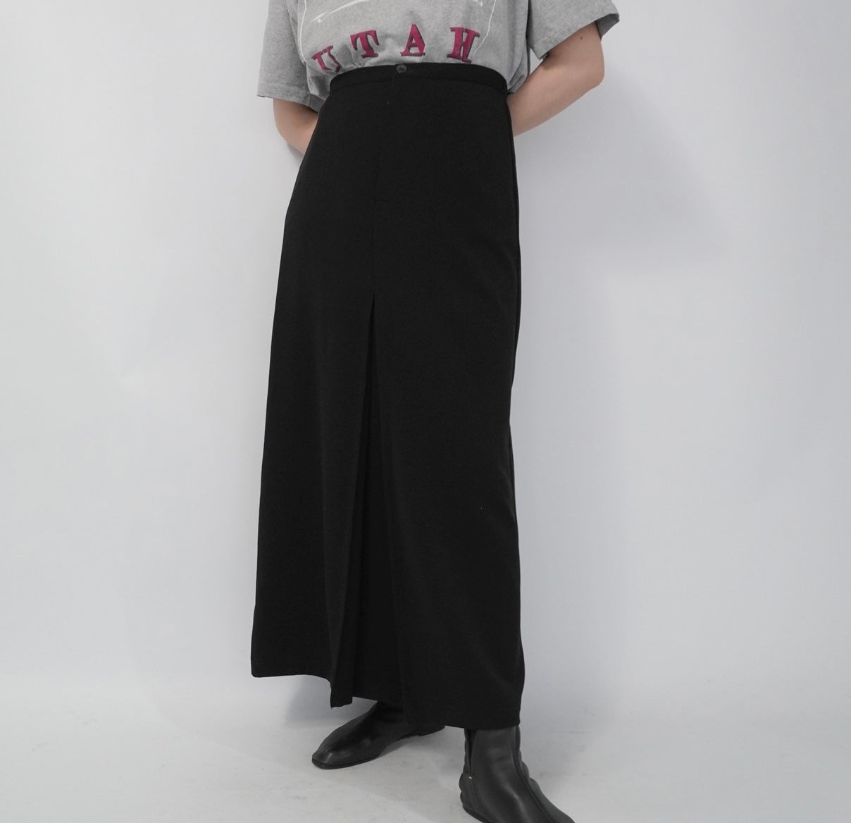90s Slit Design Skirt