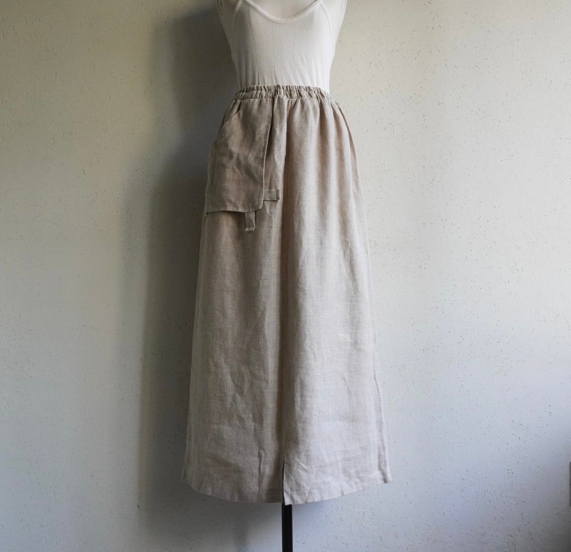 80s EURO Linen Skirt