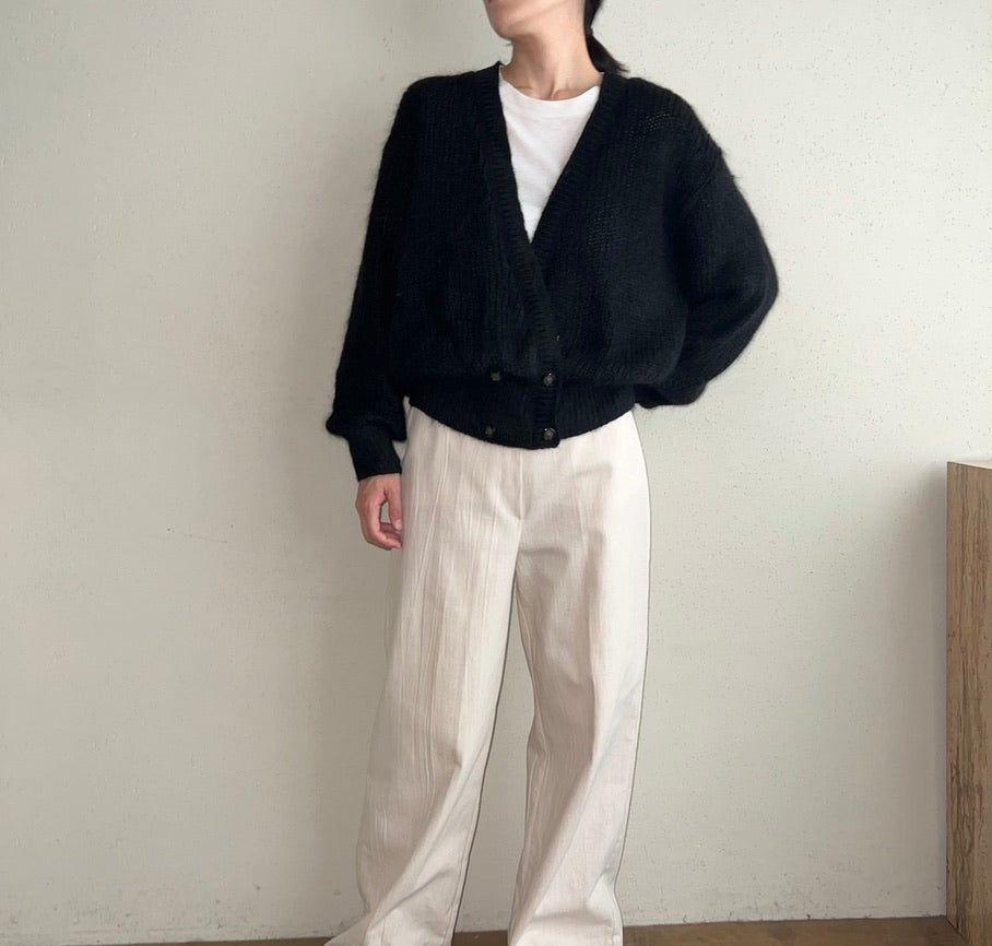 90s Mohair Knit Cardigan Made in U.K