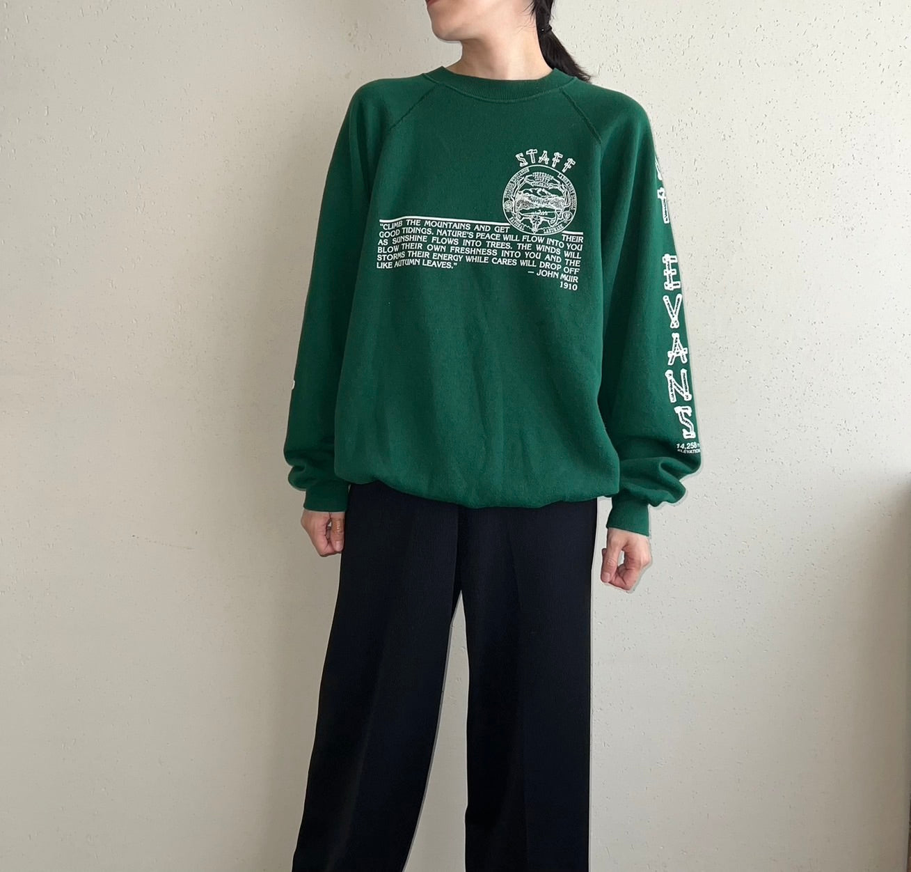 80s Printed Sweater Made in USA