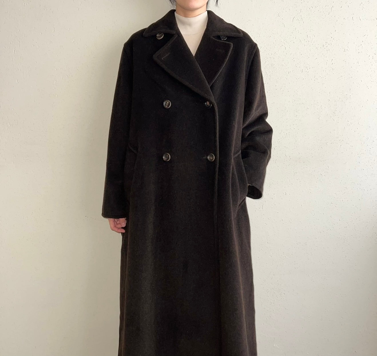 90s "MARELLA" Mohair Mix Coat Made in Italy