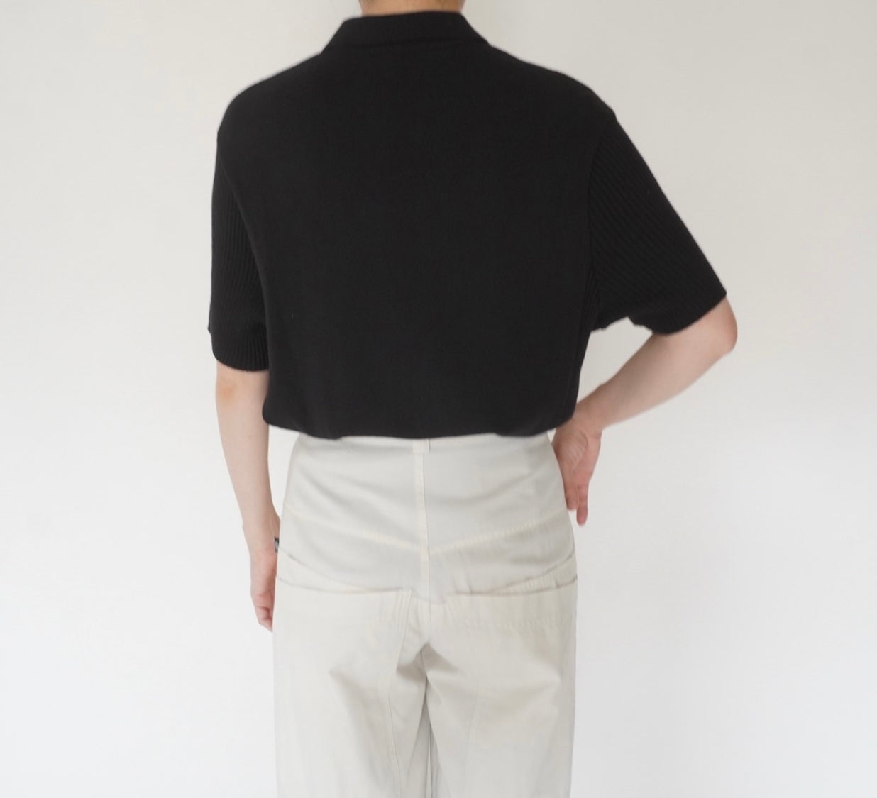 90s Ribbed Design Top