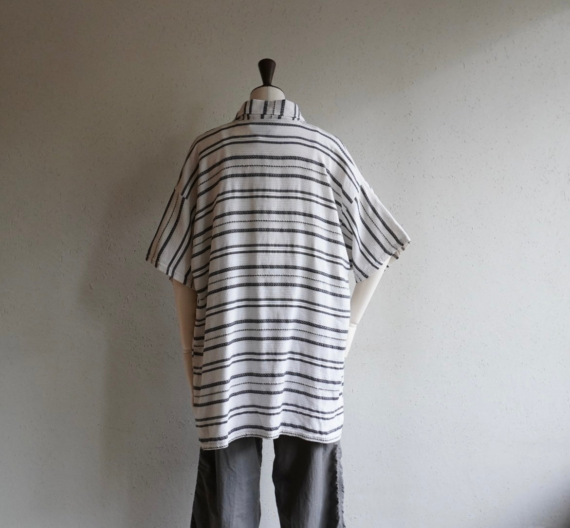 90s Striped Zip Shirt Made in Italy