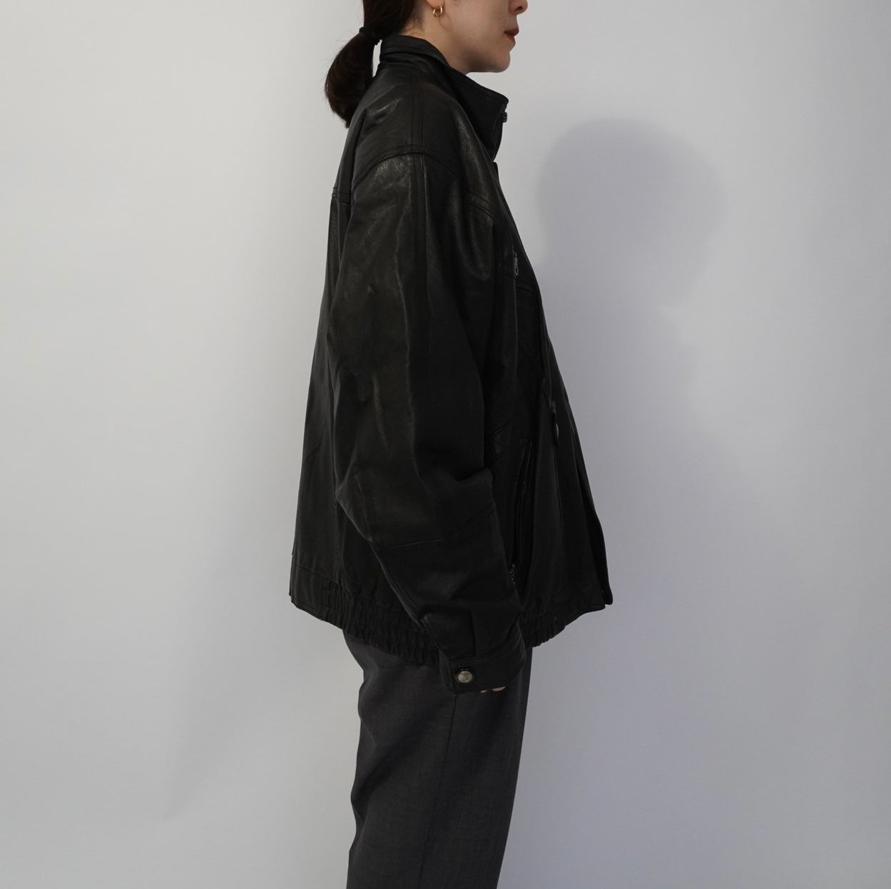 80s Black Leather Jacket