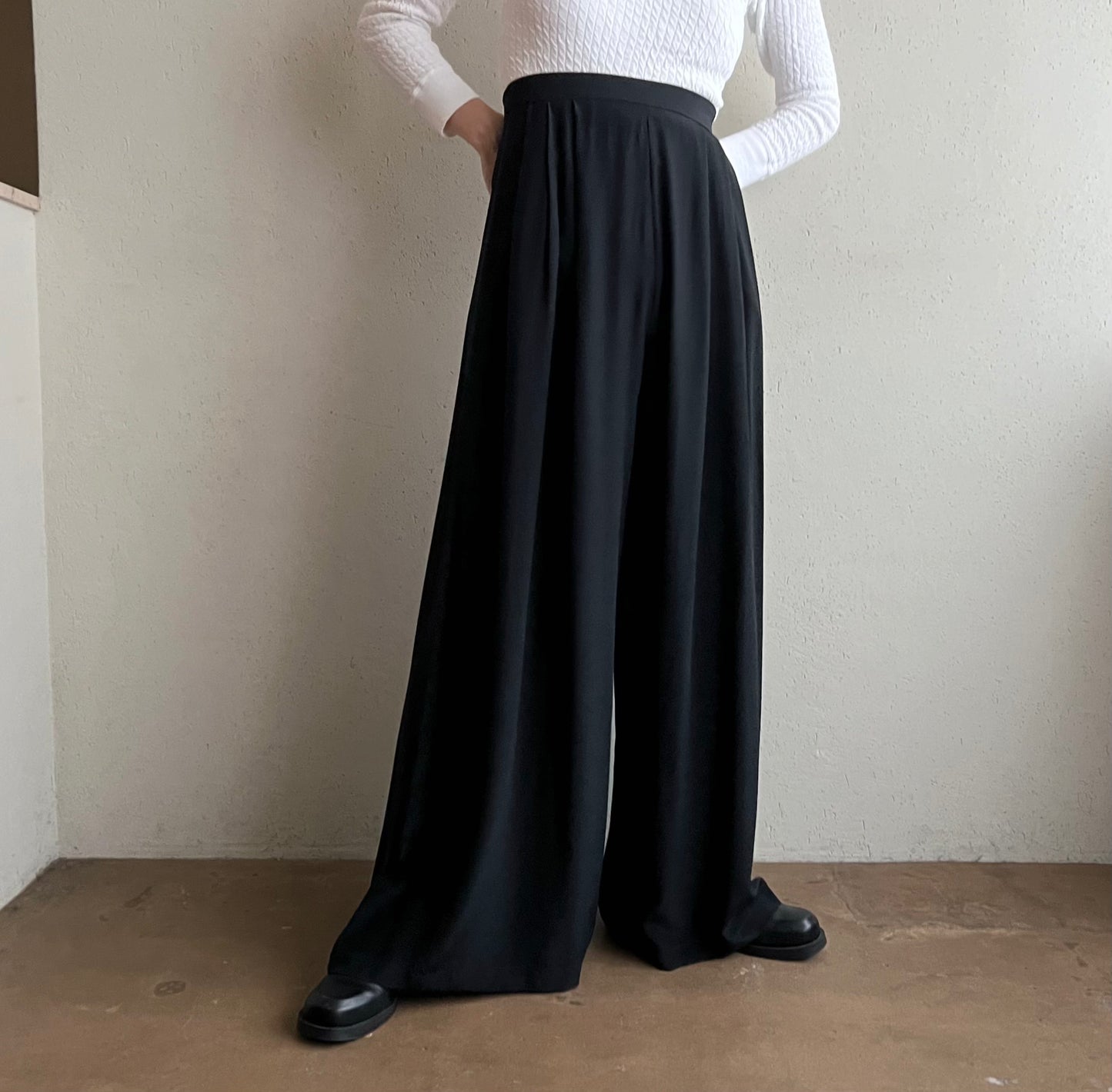 90s Silk Wide Pants