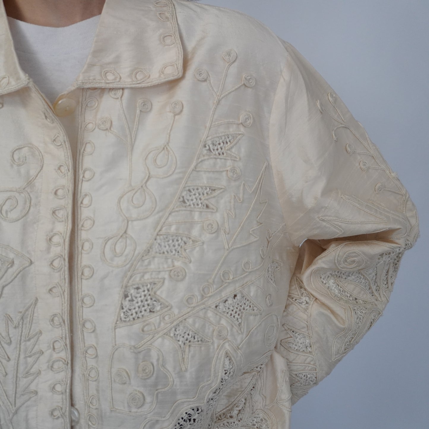 90s Silk Shirt, Jacket