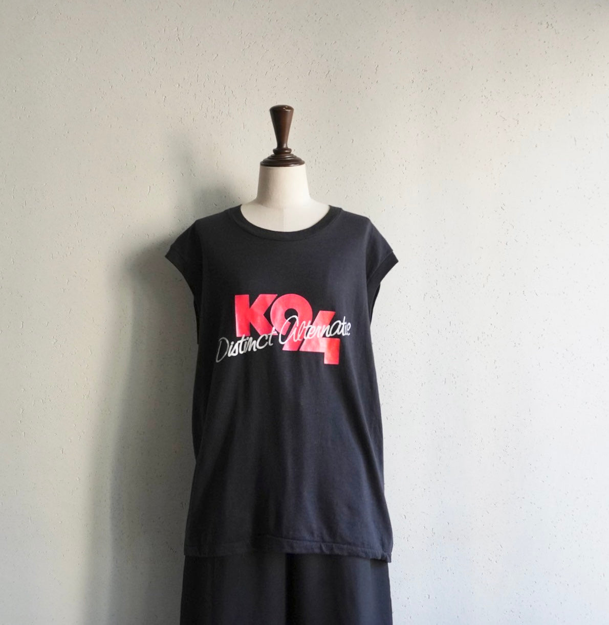 80s Printed Sleeveless T-shirt Made in USA