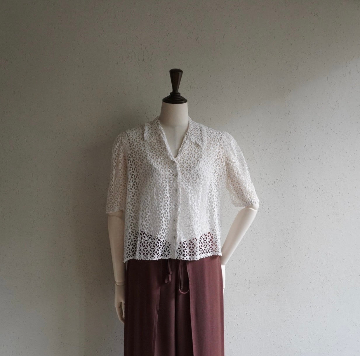 40s Eyelet Lace Shirt