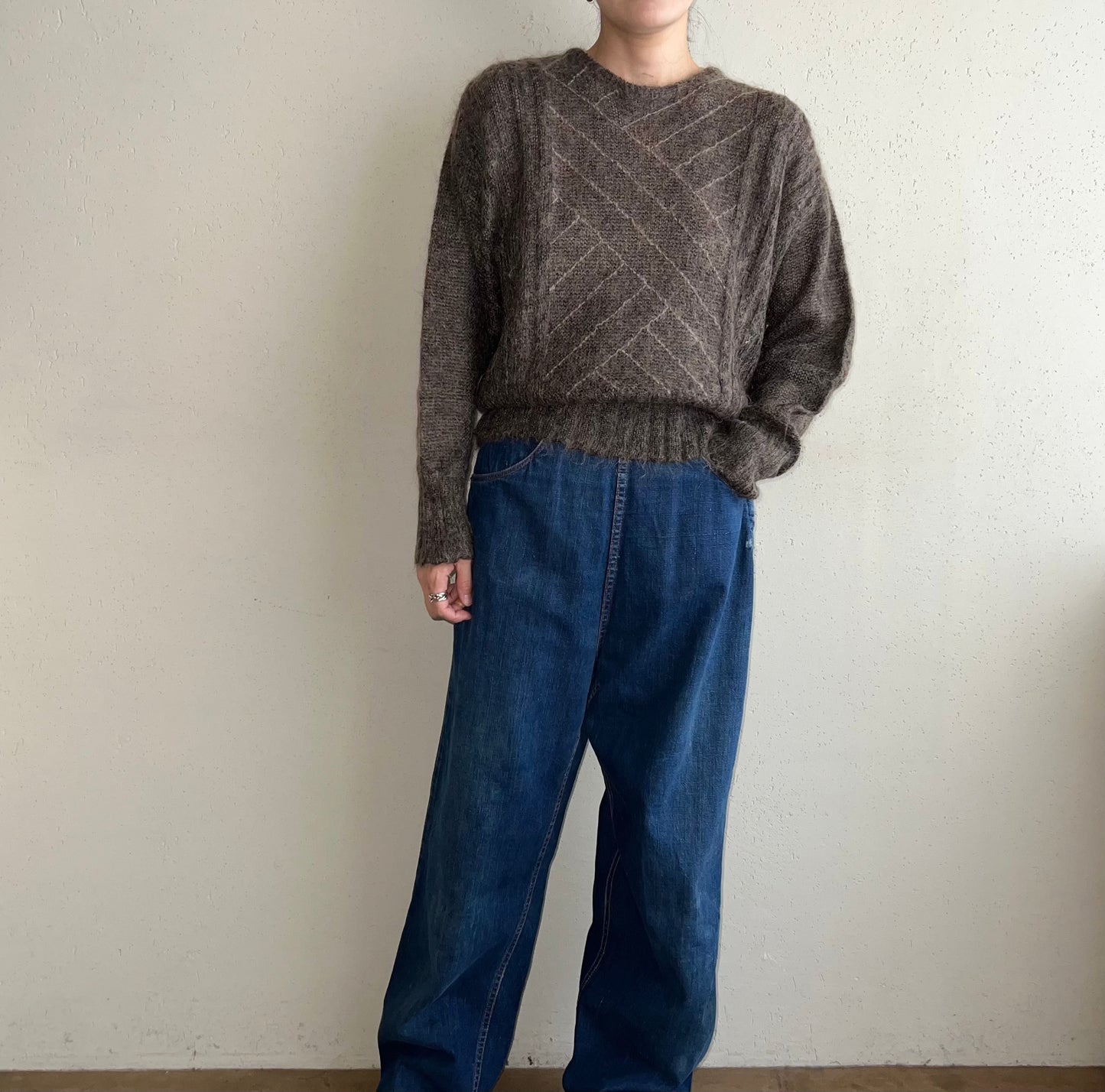 80s Design Mohair Knit Made in Italy