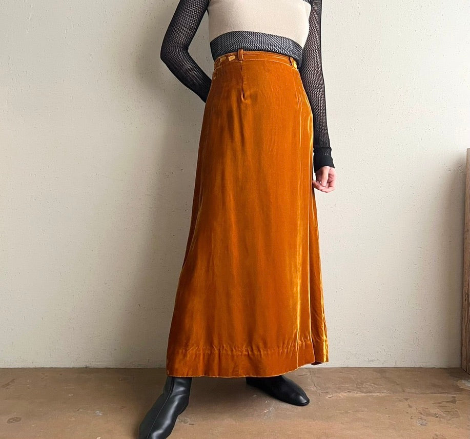70s Velour Skirt