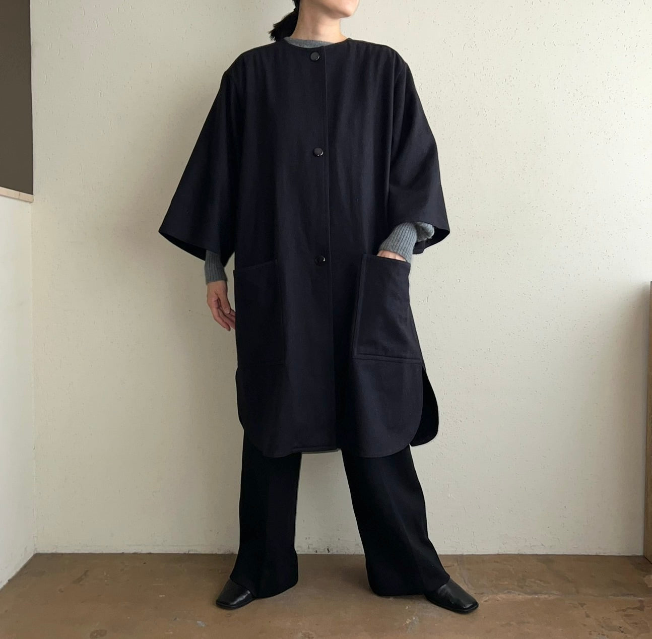 90s Navy Coat