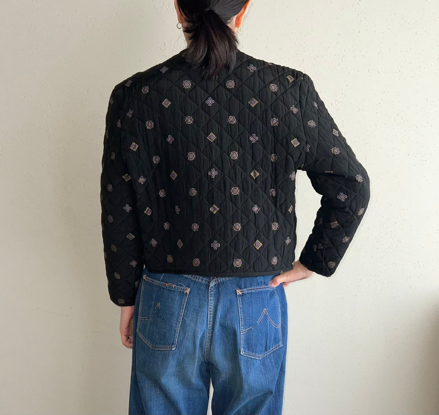80s Quilted Light Jacket Made in USA