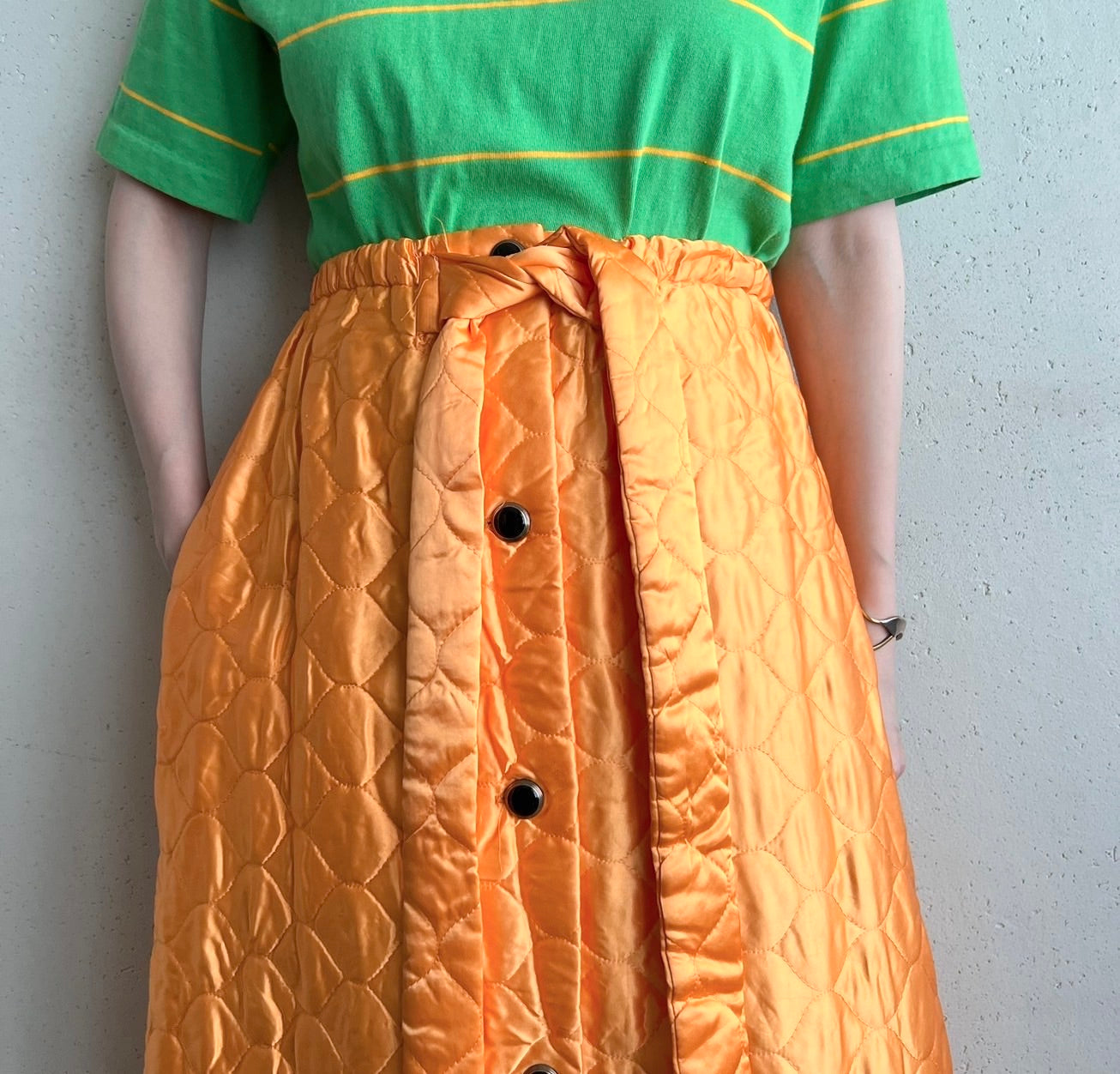 70s Quilted Skirt