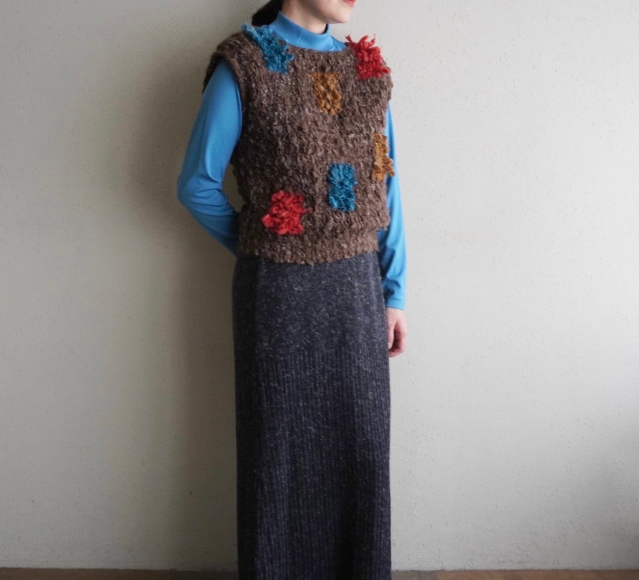 90s Design Knit Vest